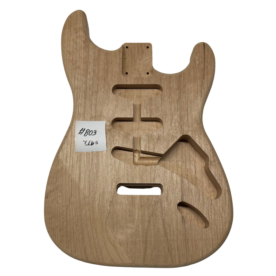 ST-Style Alder Unfinished Fender Guitar Body #803