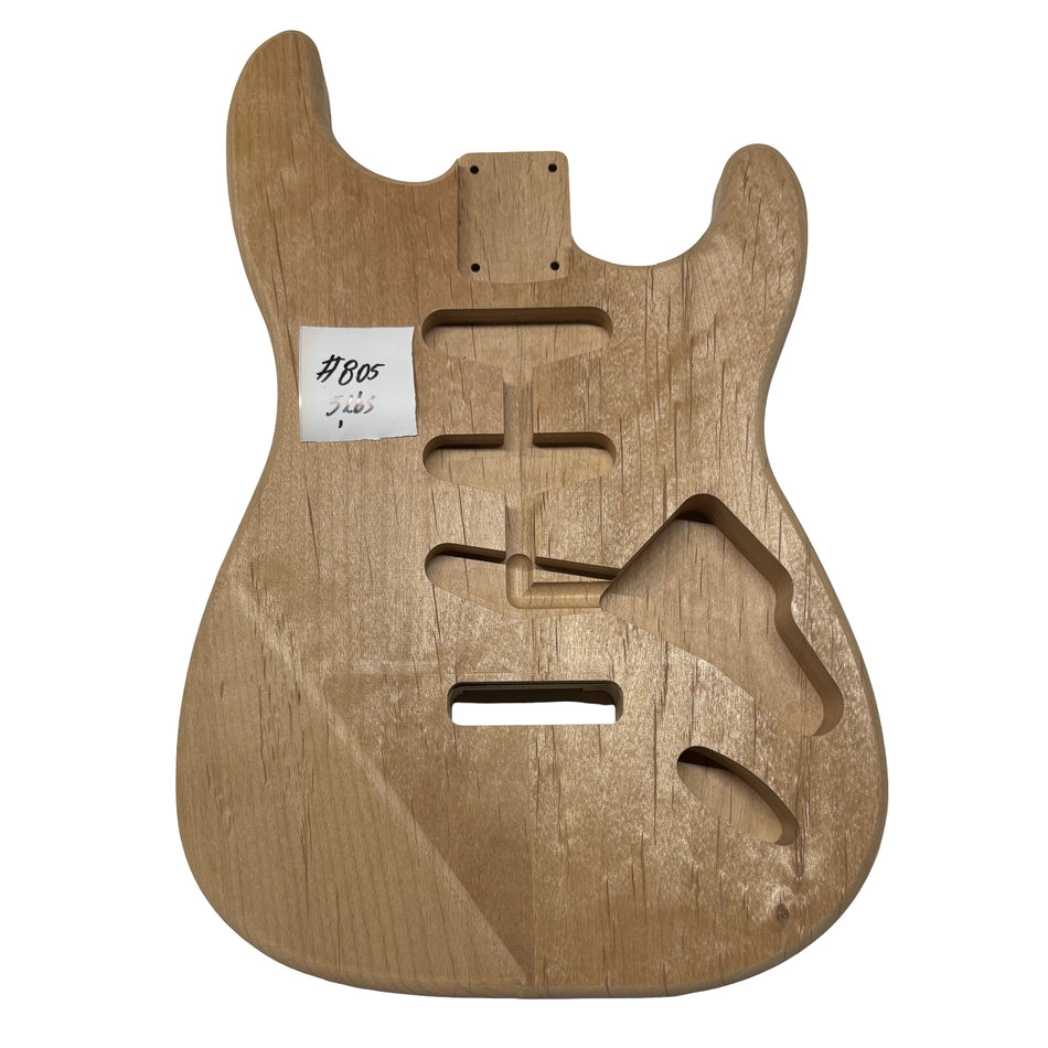 ST-Style Alder Unfinished Fender Guitar Body #805