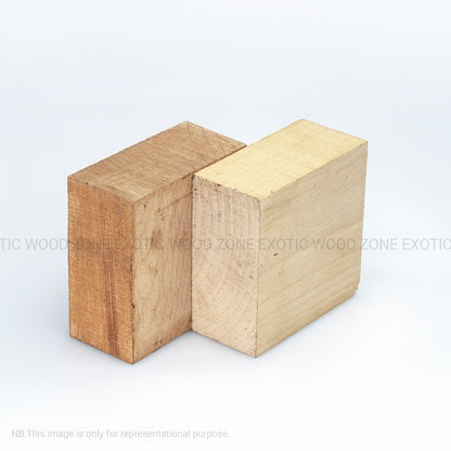 Pack Of 2, Alder Wood Bowl Blanks  6&quot; x 6&quot; x 2&quot; - Exotic Wood Zone - Buy online Across USA 