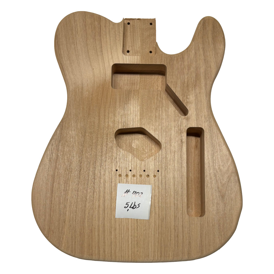 TL-Style Alder Unfinished Fender Guitar Body #402