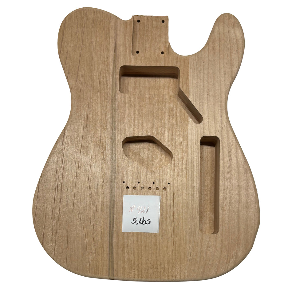 TL-Style Alder Unfinished Fender Guitar Body #421