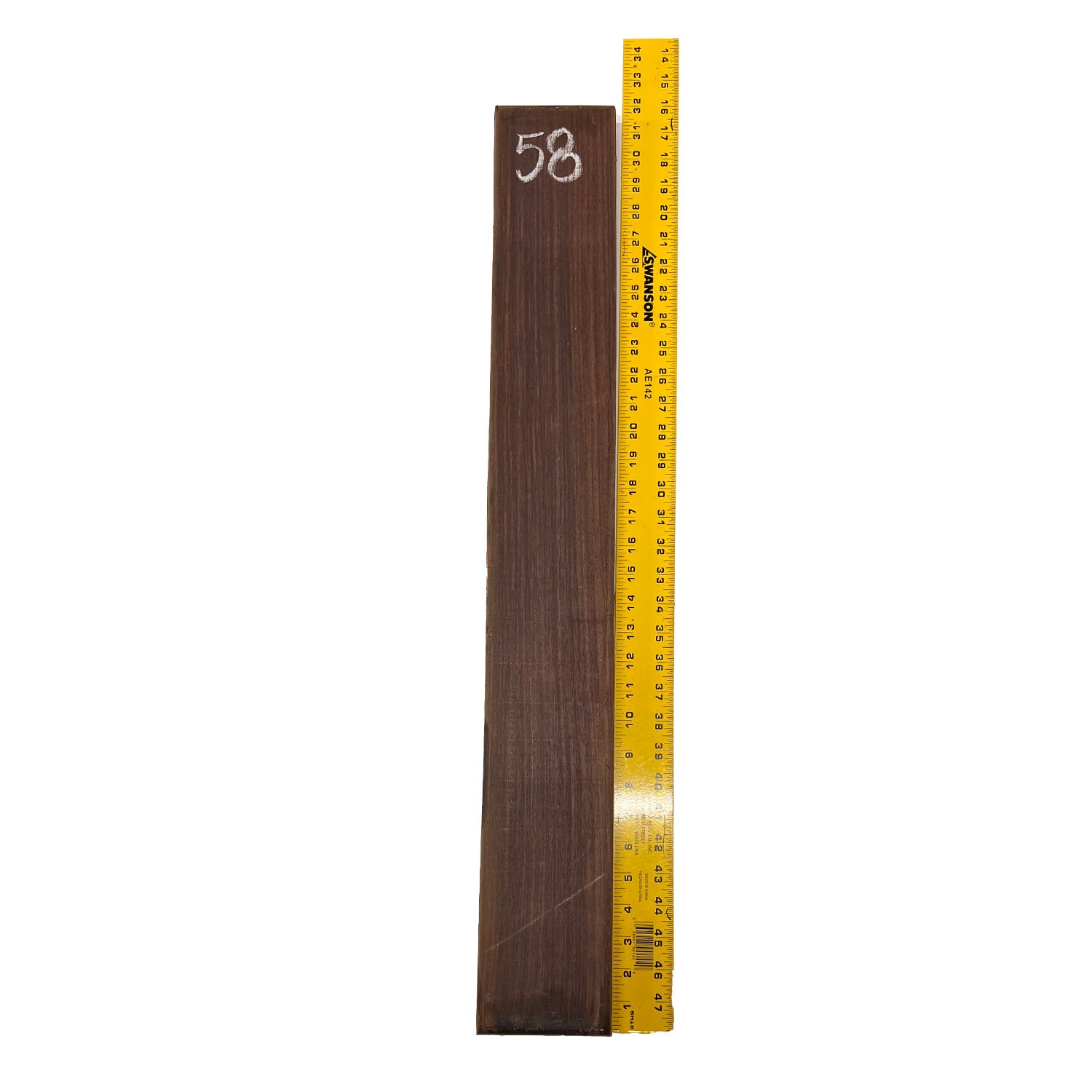 East Indian Rosewood Electrical/ Bass Wood Guitar Neck Blank 31"x4"x1 1/4" #58 - Exotic Wood Zone - Buy online Across USA 