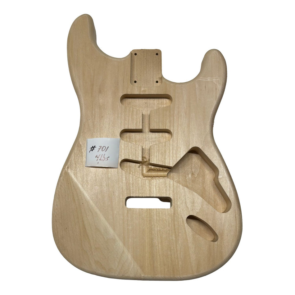ST-Style Basswood Unfinished Fender Guitar Body #701