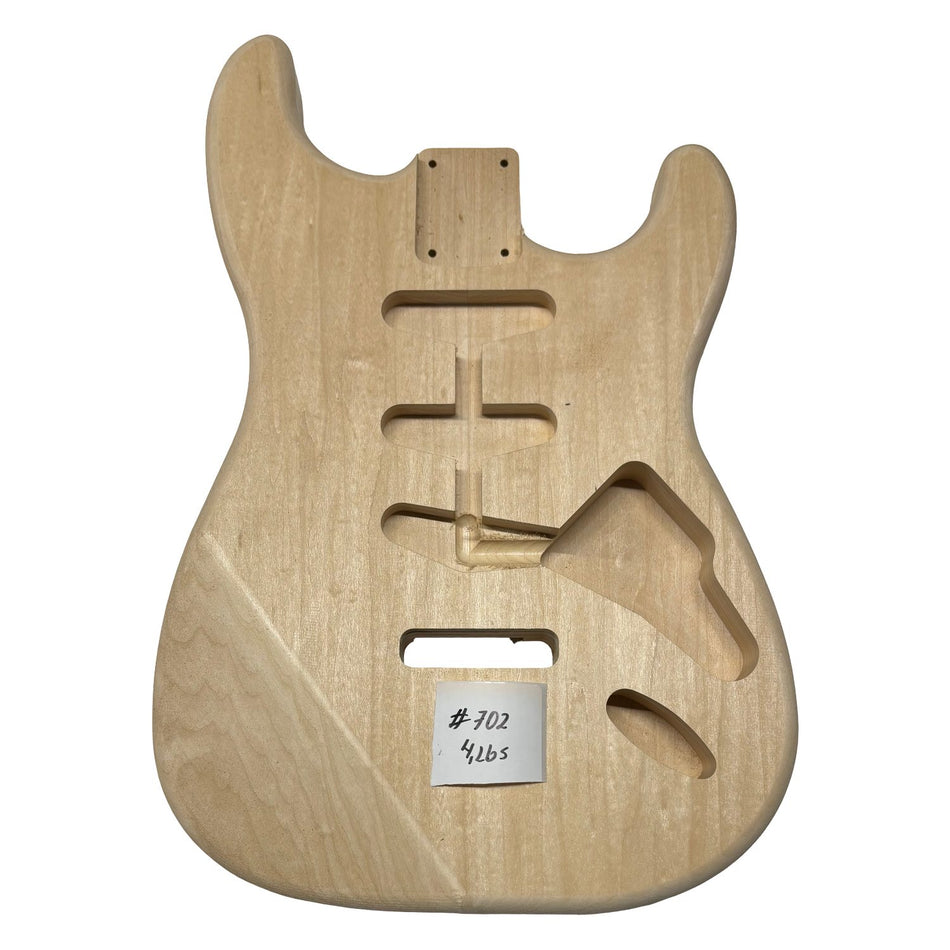ST-Style Basswood Unfinished Fender Guitar Body #702