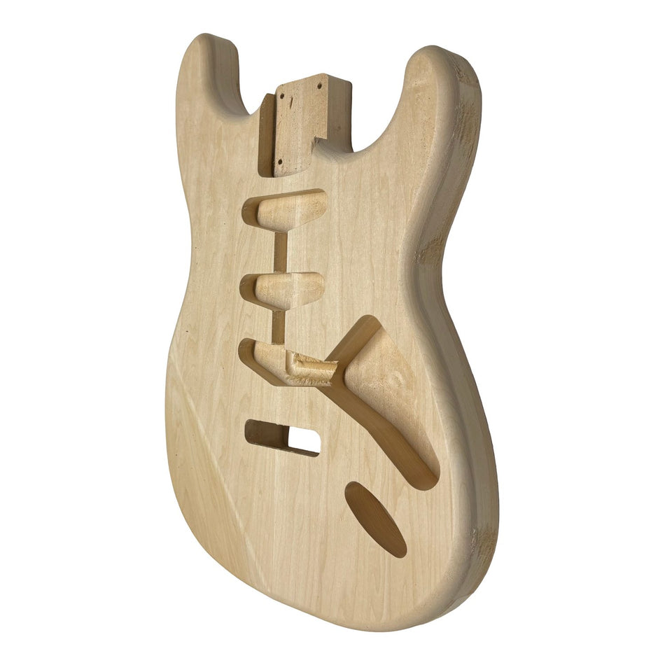 ST-Style Basswood Unfinished Fender Guitar Body #705
