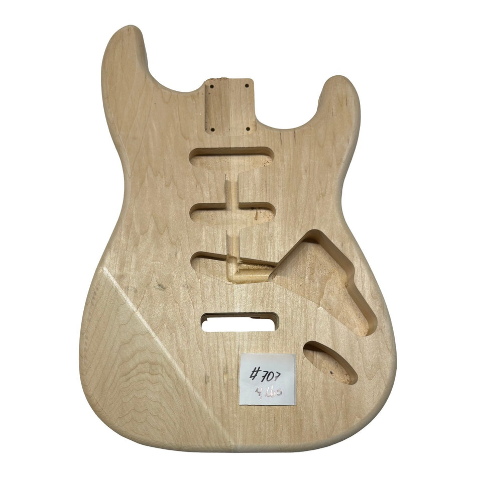 ST-Style Basswood Unfinished Fender Guitar Body #707