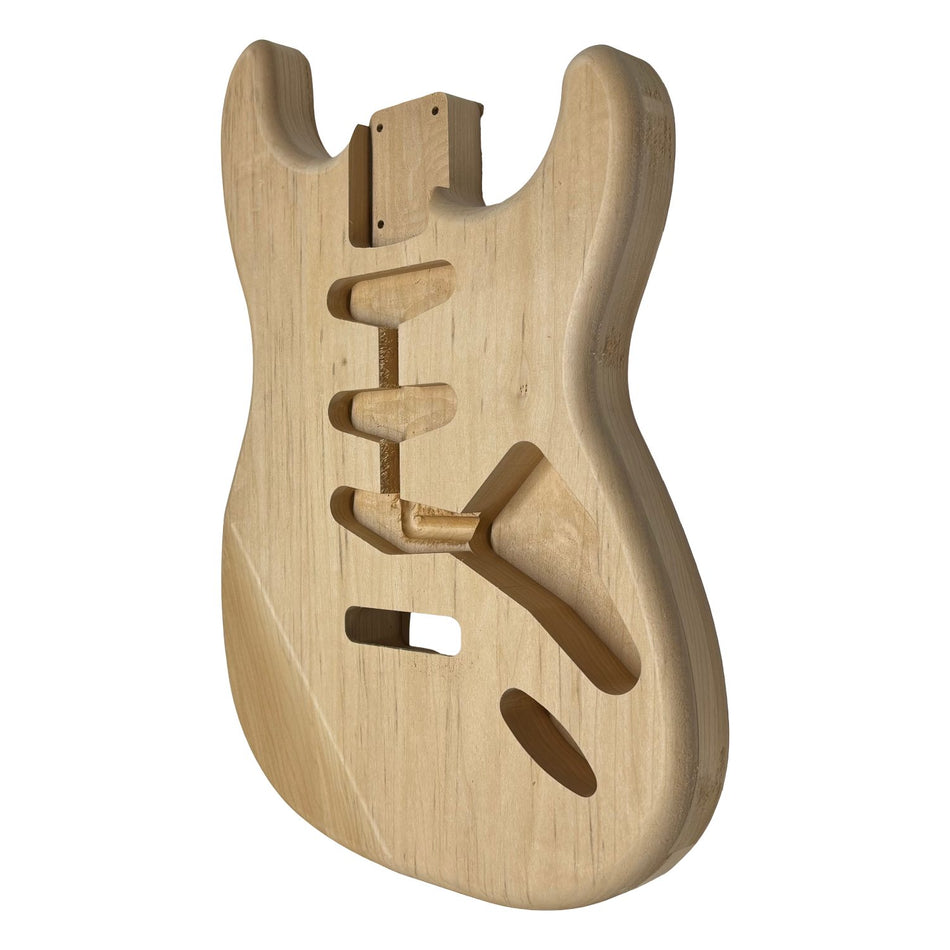 ST-Style Basswood Unfinished Fender Guitar Body #754