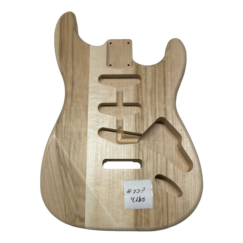 ST-Style Basswood Unfinished Fender Guitar Body #757