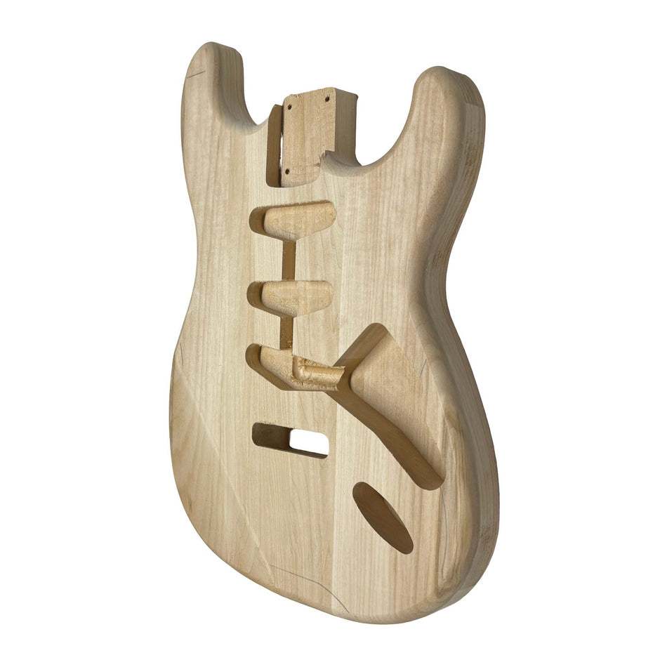 ST-Style Basswood Unfinished Fender Guitar Body #758