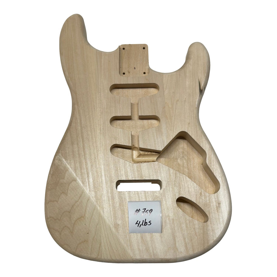 ST-Style Basswood Unfinished Fender Guitar Body #759