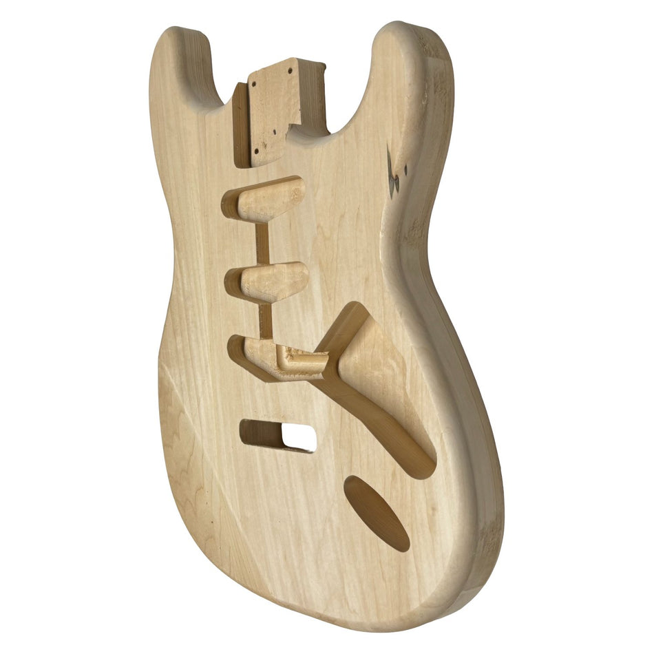 ST-Style Basswood Unfinished Fender Guitar Body #759