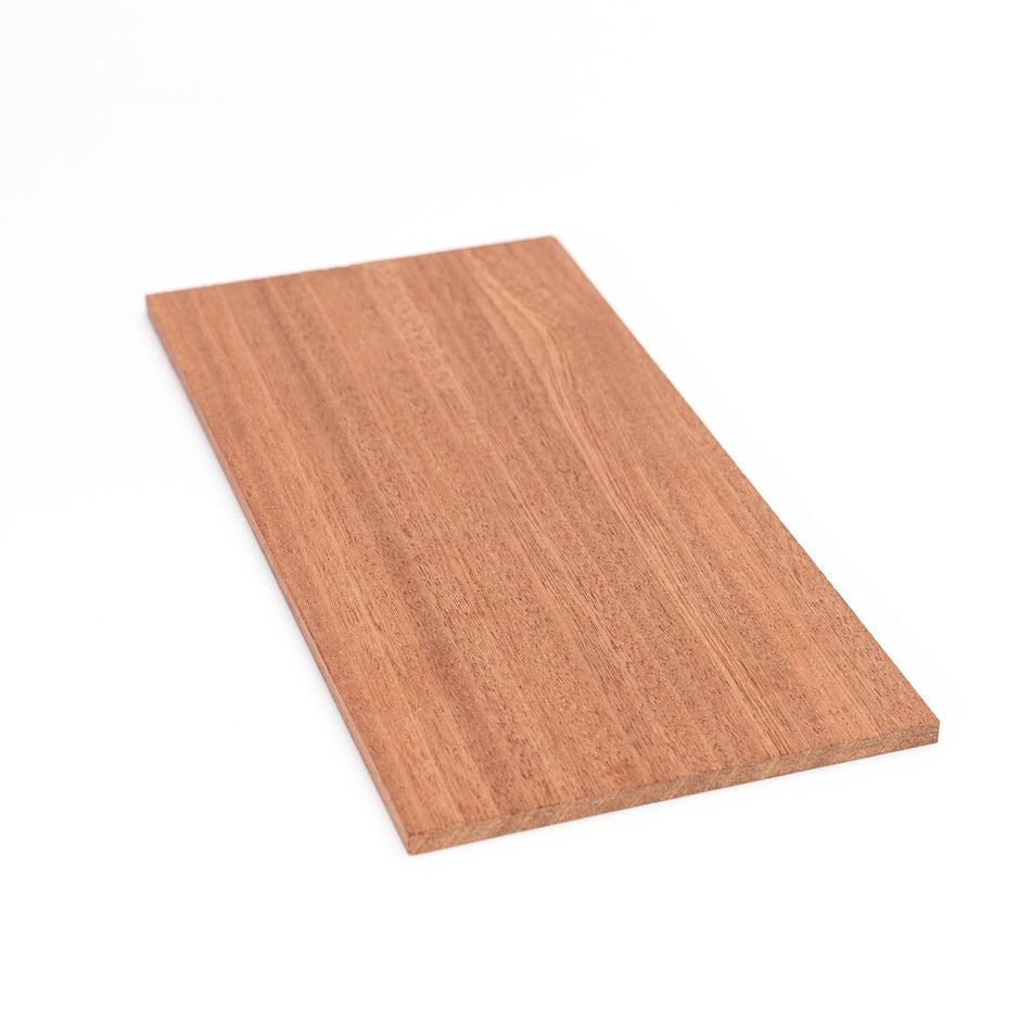 Sapele Wood Veneer | Marquetry Inlay - 200mm x 100mm x 4mm