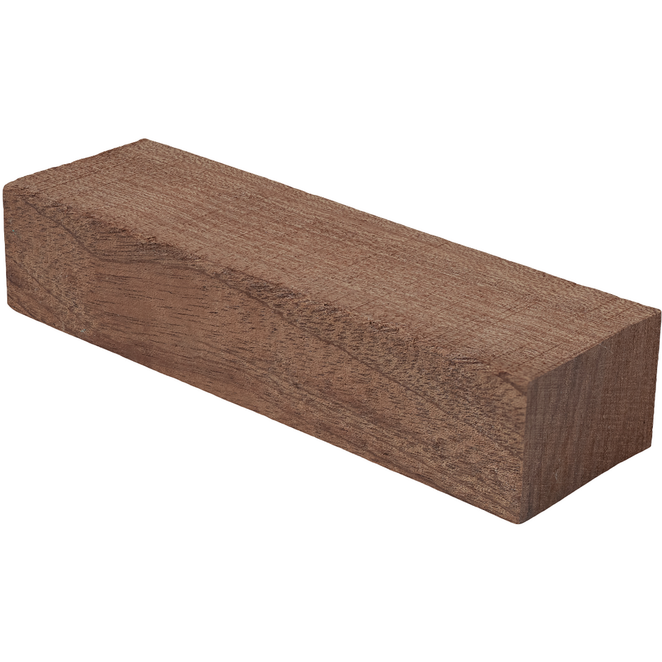 Sapele Knife Scale Blank- 5 x 1-1/2 x 1 Inch- Handle Material for Knives, Tools, and Grips