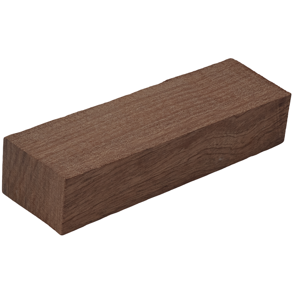 Sapele Knife Scale Blank- 5 x 1-1/2 x 1 Inch- Handle Material for Knives, Tools, and Grips