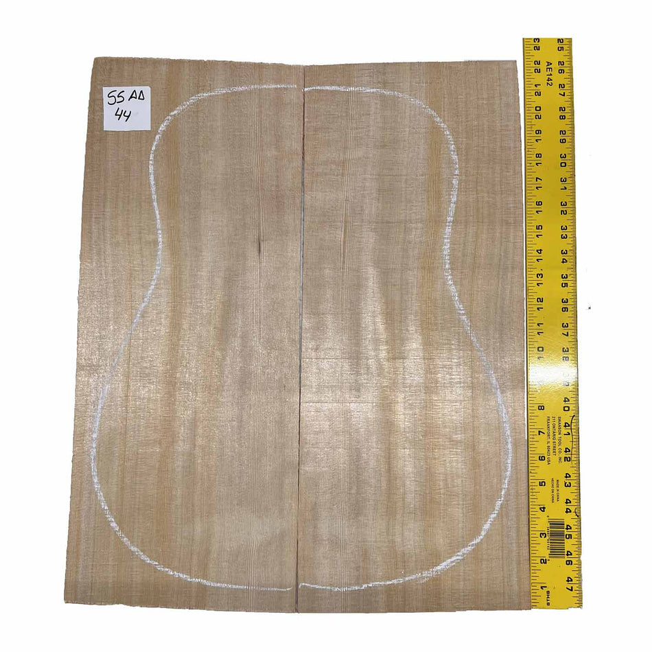 Sitka Spruce Dreadnought Guitar Wood Tops Bookmatched SS AA #44 - Exotic Wood Zone - Buy online Across USA 