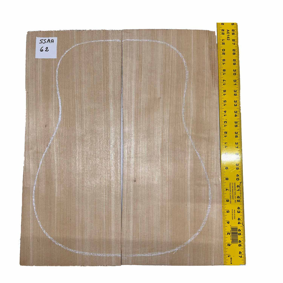 Sitka Spruce Classical Guitar Wood Tops Bookmatched SS AA #62 - Exotic Wood Zone - Buy online Across USA 