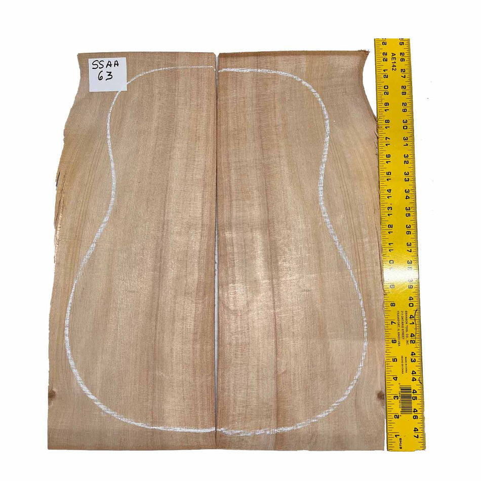 Sitka Spruce Classical Guitar Wood Tops Bookmatched SS AA #63 - Exotic Wood Zone - Buy online Across USA 