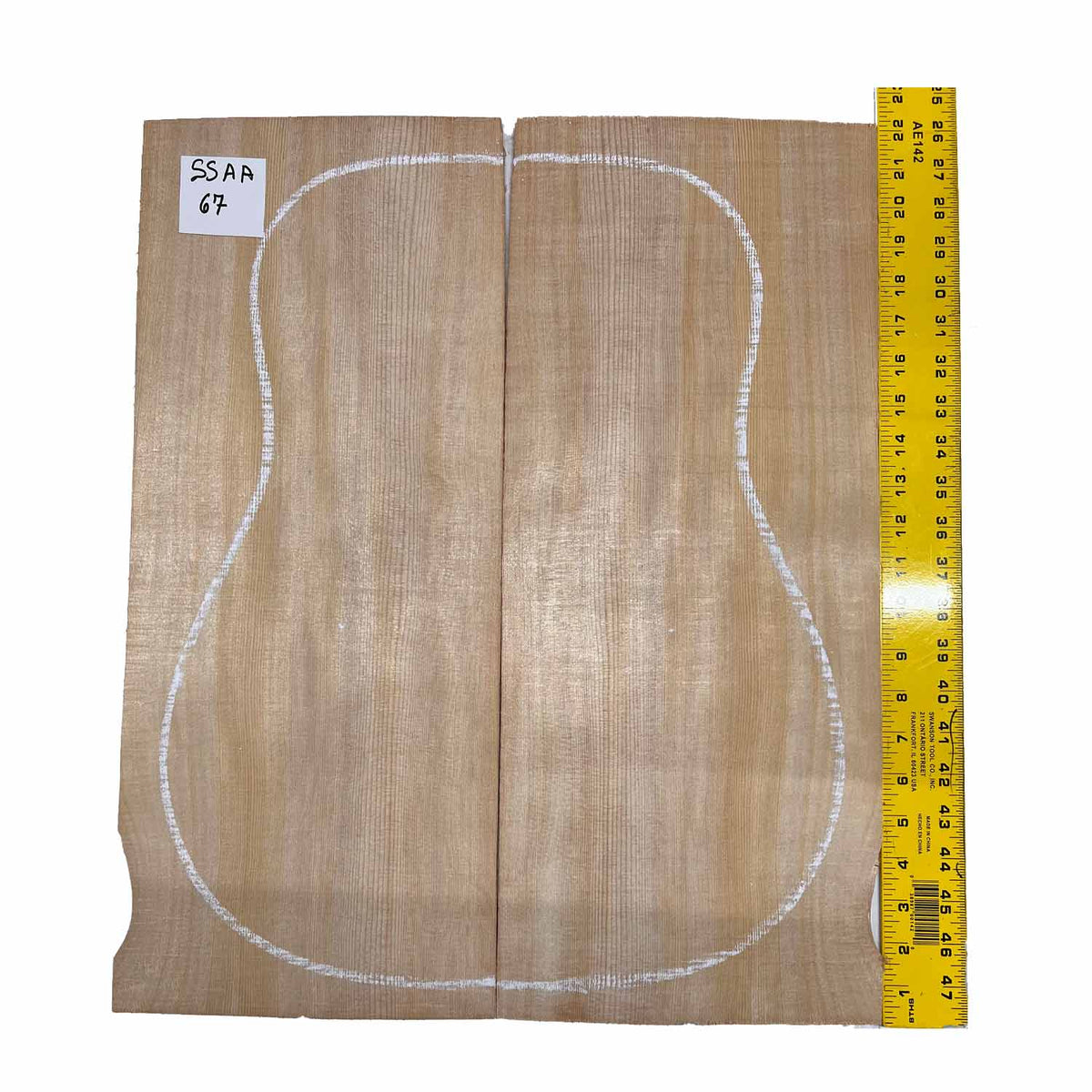 Sitka Spruce Classical Guitar Wood Tops Bookmatched SS AA #67 - Exotic Wood Zone - Buy online Across USA 