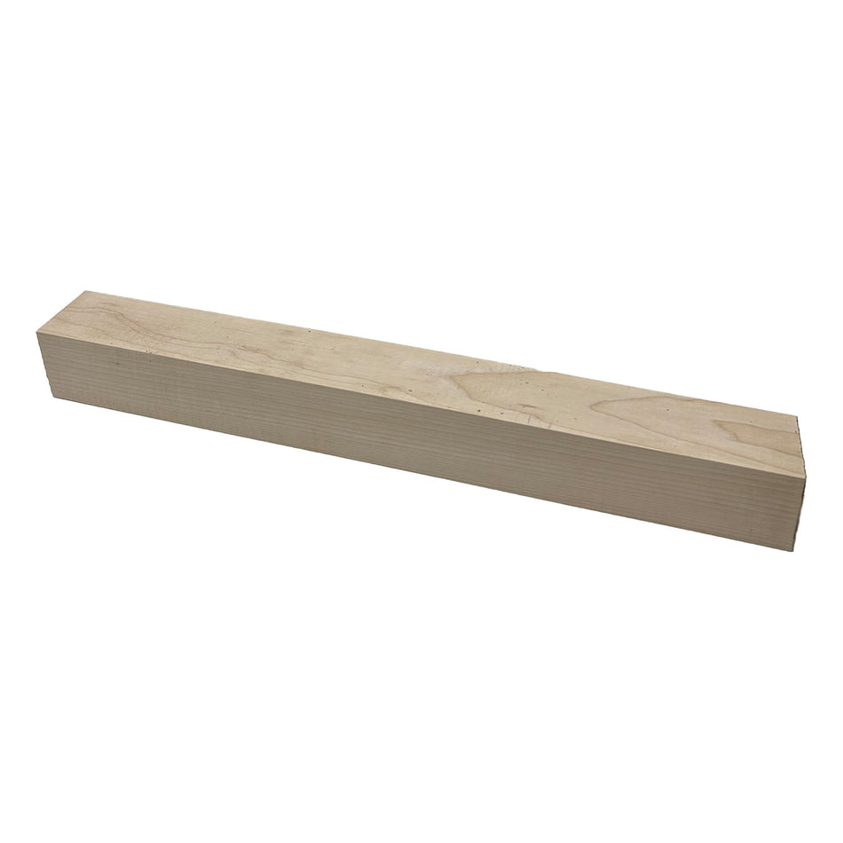 Espacios en blanco de madera torneada de arce duro flameado 1-1/2" x 1-1/2" x 18"