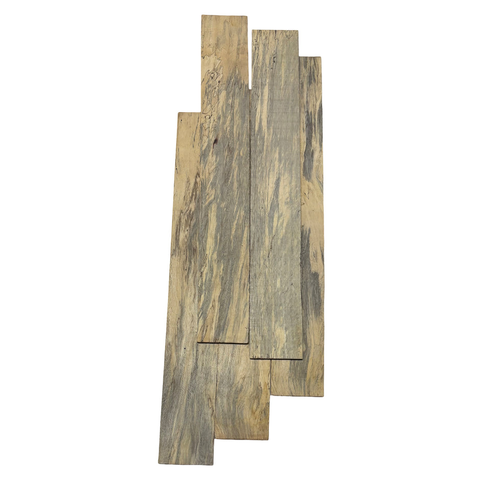 Lot de 2, plateau de bois scié mince en noyer, brut 6,35 mm x 152,4 mm x 609,6 mm