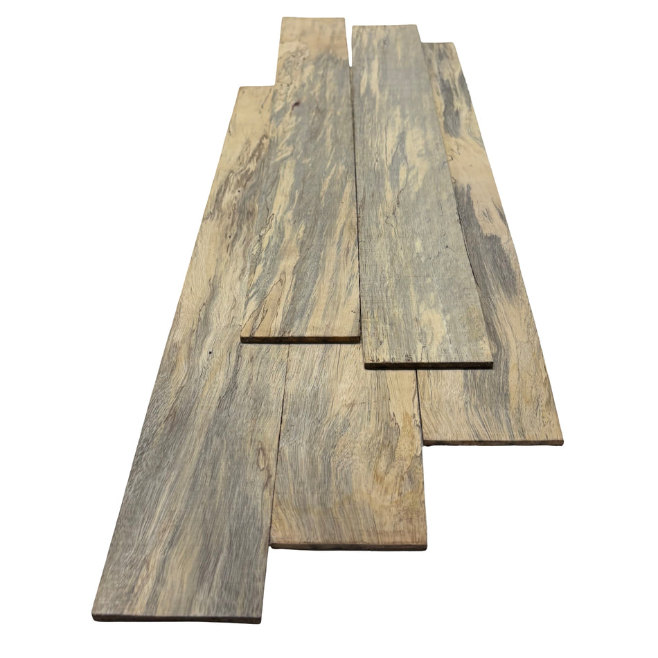 Lot de 2, plateau de bois scié mince en noyer, brut 6,35 mm x 152,4 mm x 609,6 mm
