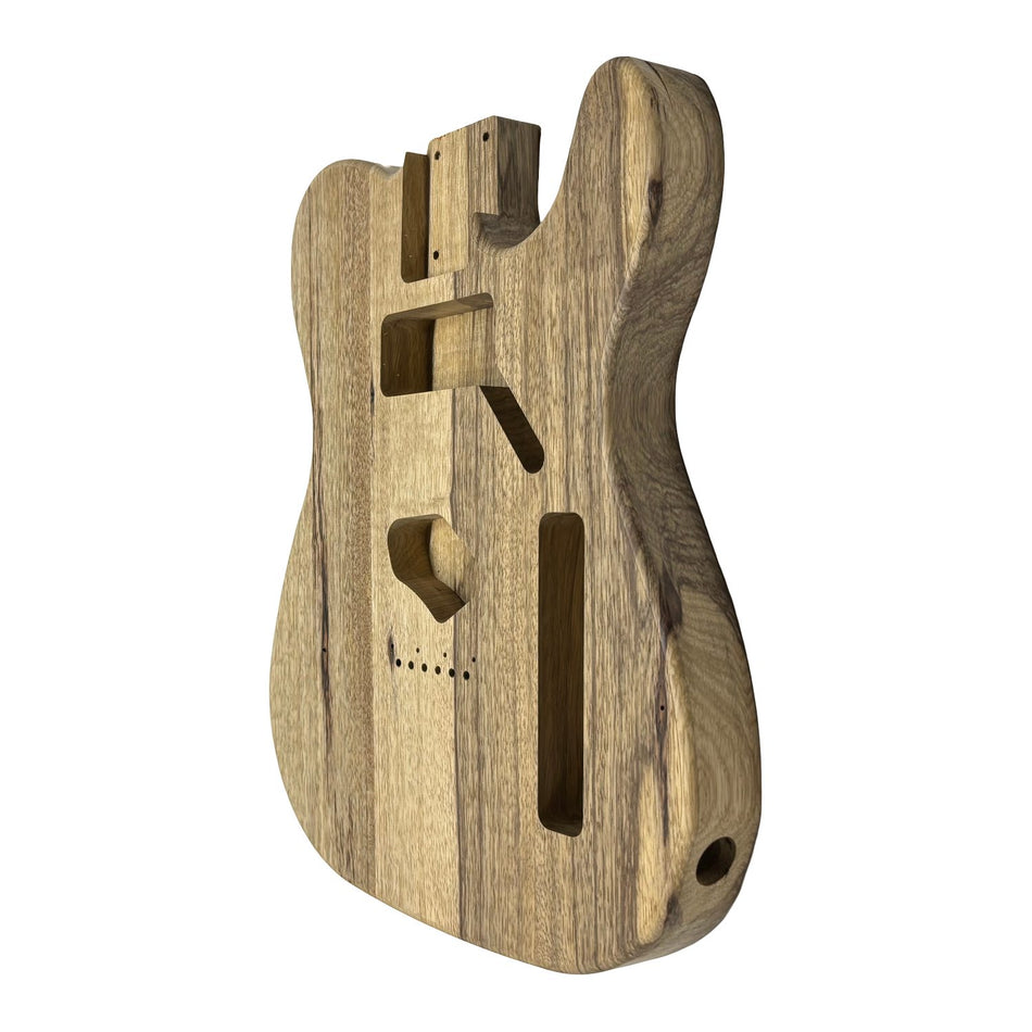 TL-Style Black Limba Unfinished Fender Guitar Body #206