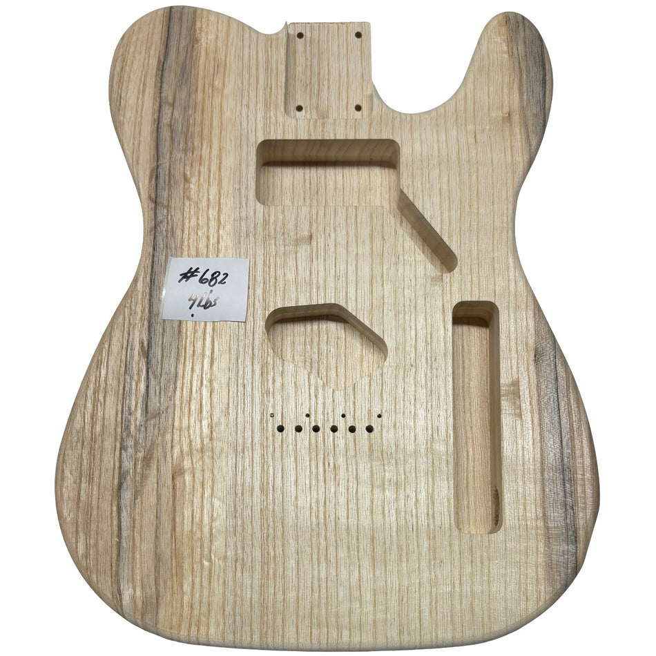 TL-Style Swamp Ash Unfinished Fender Guitar Body #682