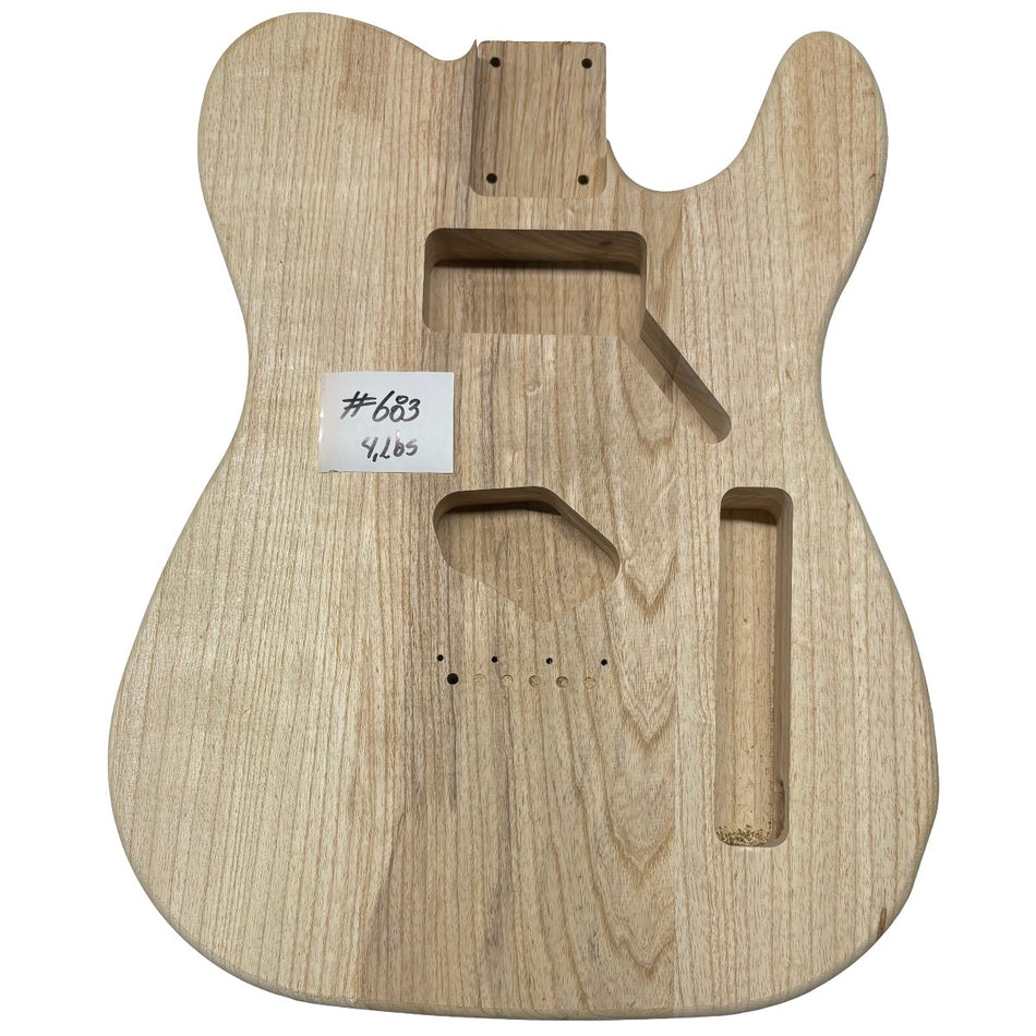 TL-Style Swamp Ash Unfinished Fender Guitar Body #683