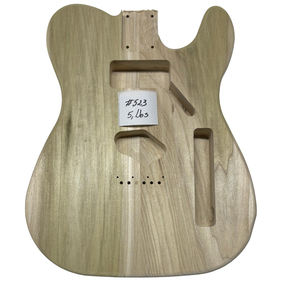 TL-Style Yellow Poplar Unfinished Fender Guitar Body