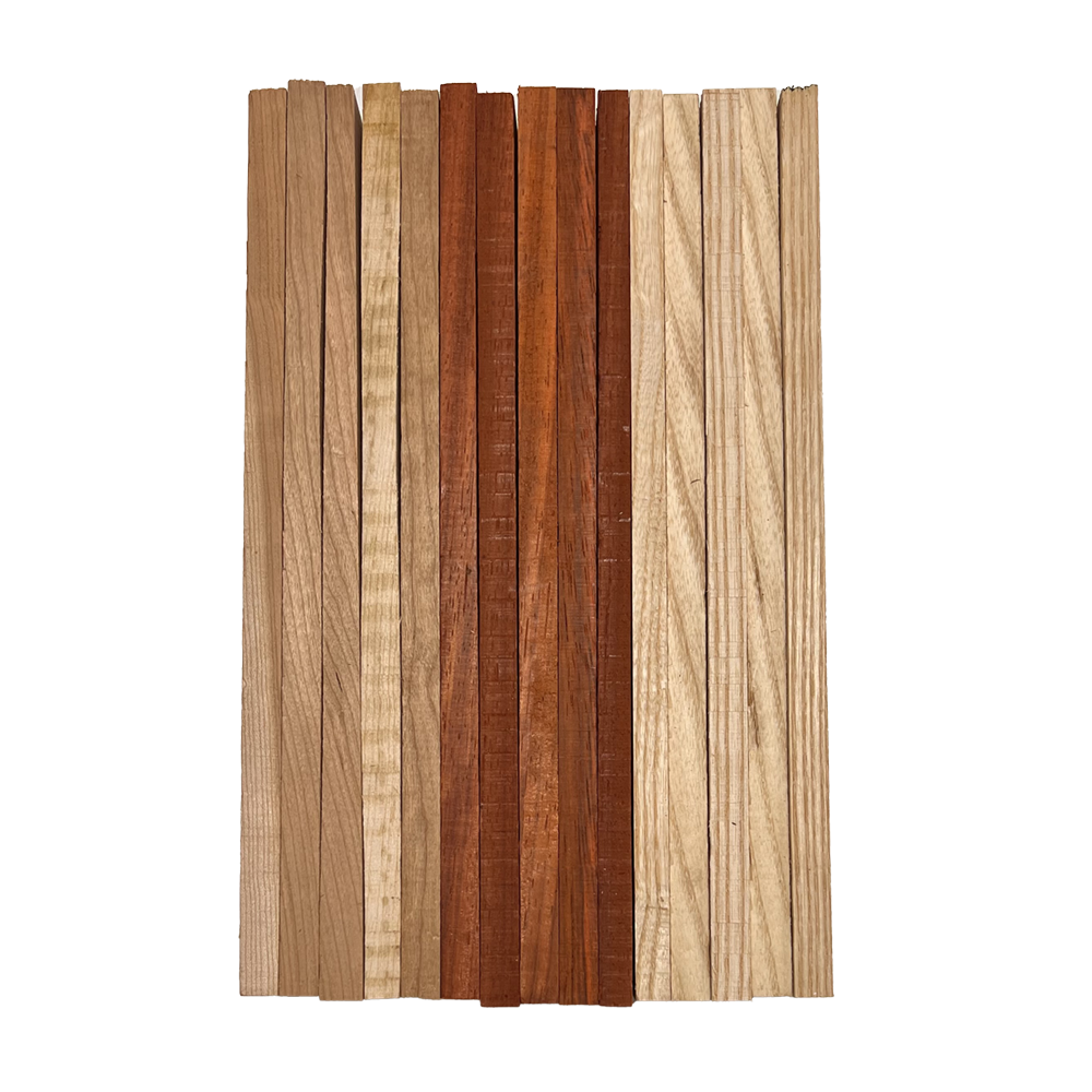Pack of 15,Mixed Wood Cut Offs, DIY Craft Carving Lumber Cutoffs ( Padauk,Cherry,Ash) - Exotic Wood Zone - Buy online Across USA 