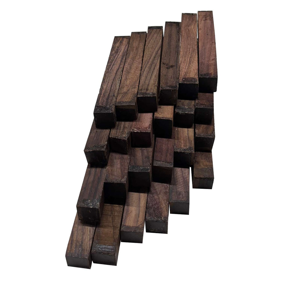 Pack of 24, East Indian Rosewood Pen Blanks 3/4"x 3/4"x 5" (Buy 12 + Get 12 FREE)