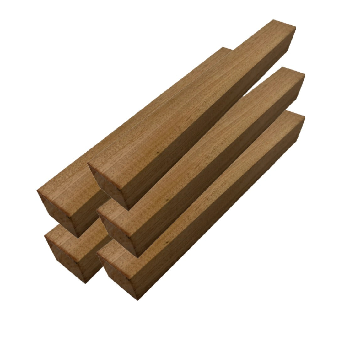 Pack Of 5, Honduran Mahogany Turning Blanks 2&quot; x 2&quot; - Exotic Wood Zone - Buy online Across USA 