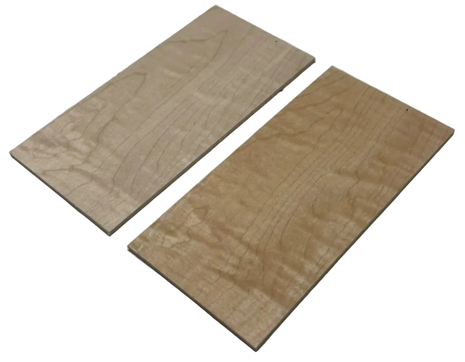 Pack Of 2, Flame Hard Maple Guitar Headplates