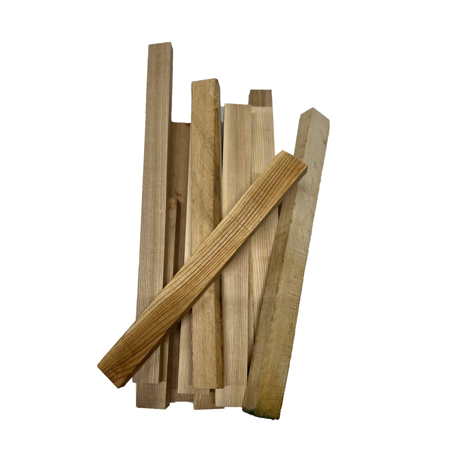 15 Pound Box of White Ash Wood Cut-Offs - 3/4&quot;-1&quot; Thick pieces - Exotic Wood Zone - Buy online Across USA 