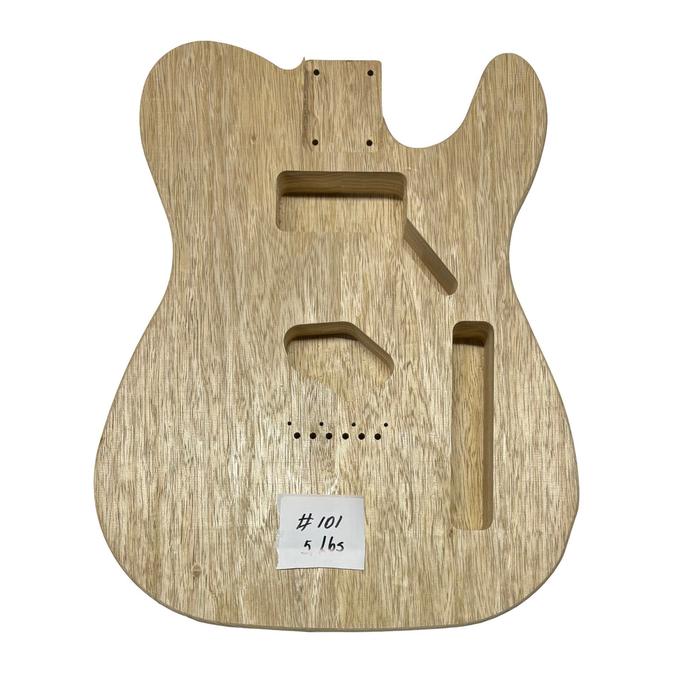 TL-Style White Limba Unfinished Fender Guitar Body #101