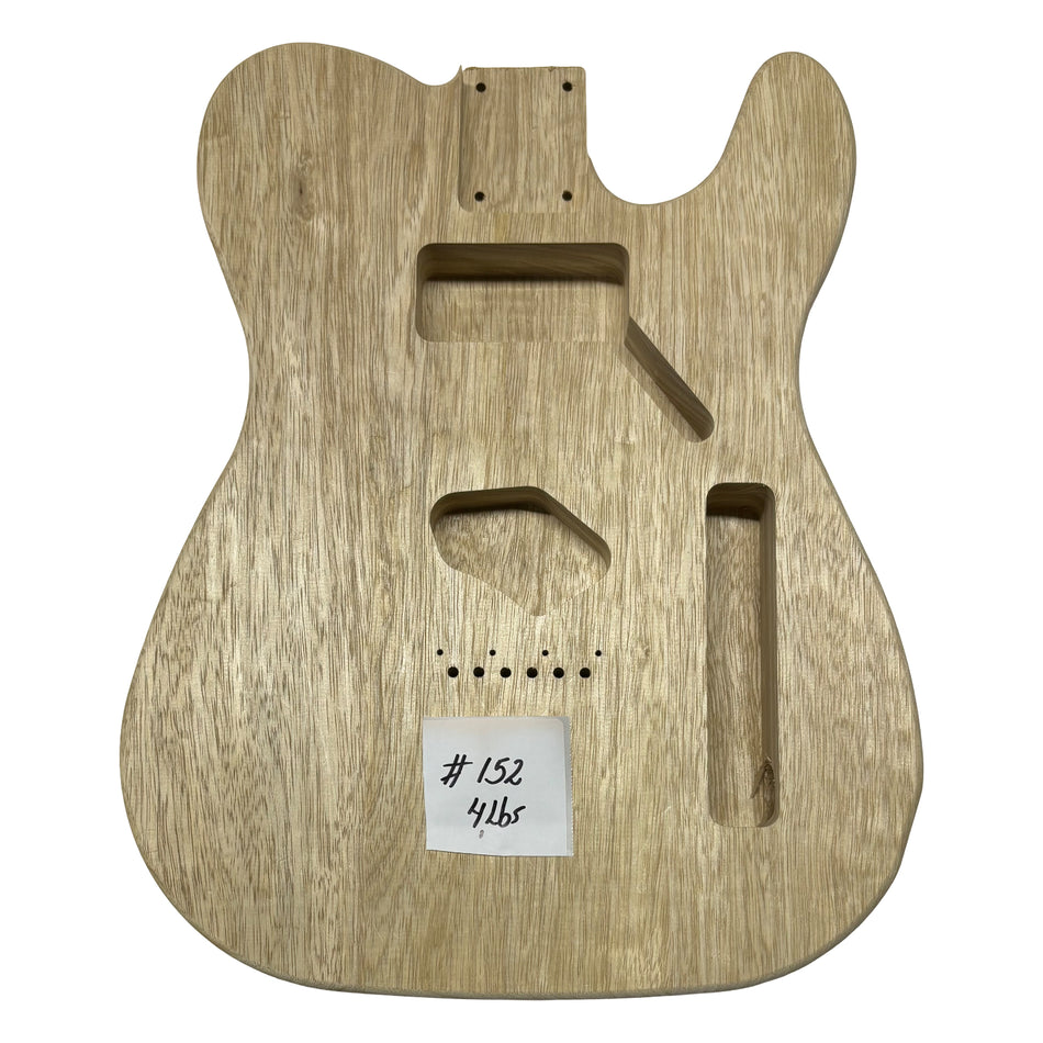 TL-Style White Limba Unfinished Fender Guitar Body #152