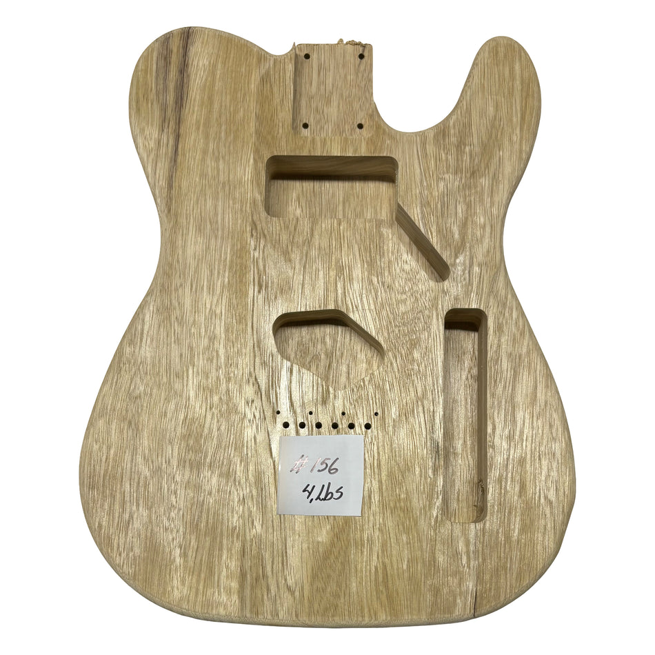 TL-Style White Limba Unfinished Fender Guitar Body #156