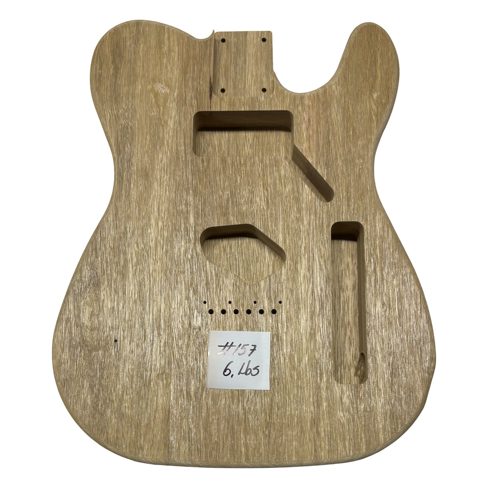 TL-Style White Limba Unfinished Fender Guitar Body #157