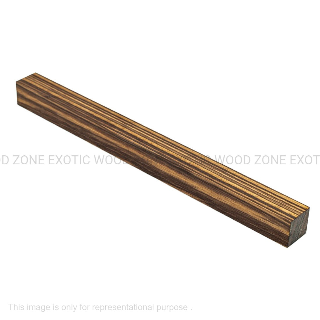 Zebrawood Hobbywood Blank 1&quot; x 1&quot; x 12&quot; inches