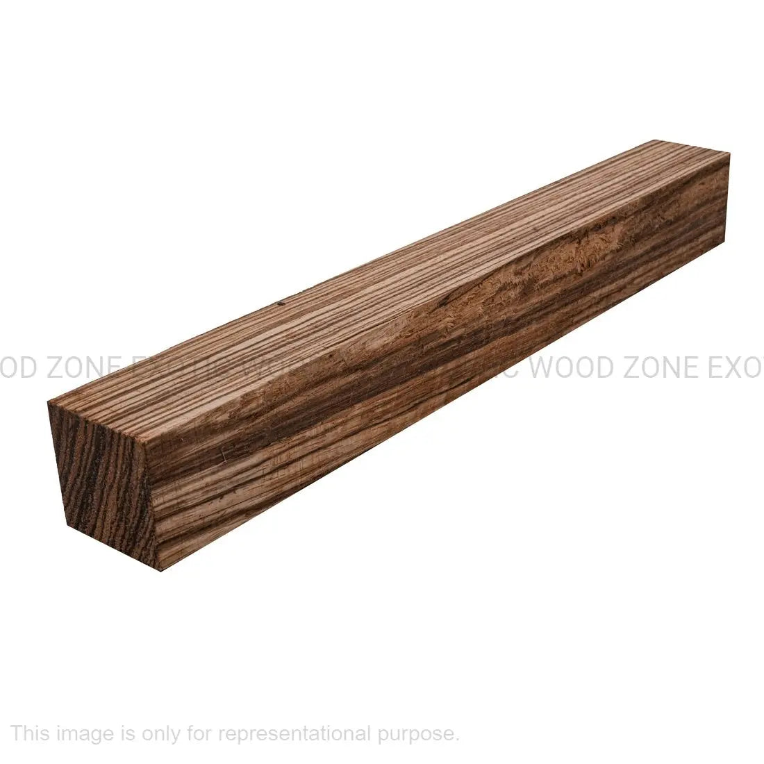 Piezas de torneado de madera de zebrano 