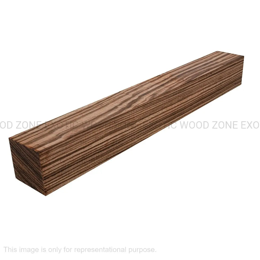 Piezas de torneado de madera de zebrano 