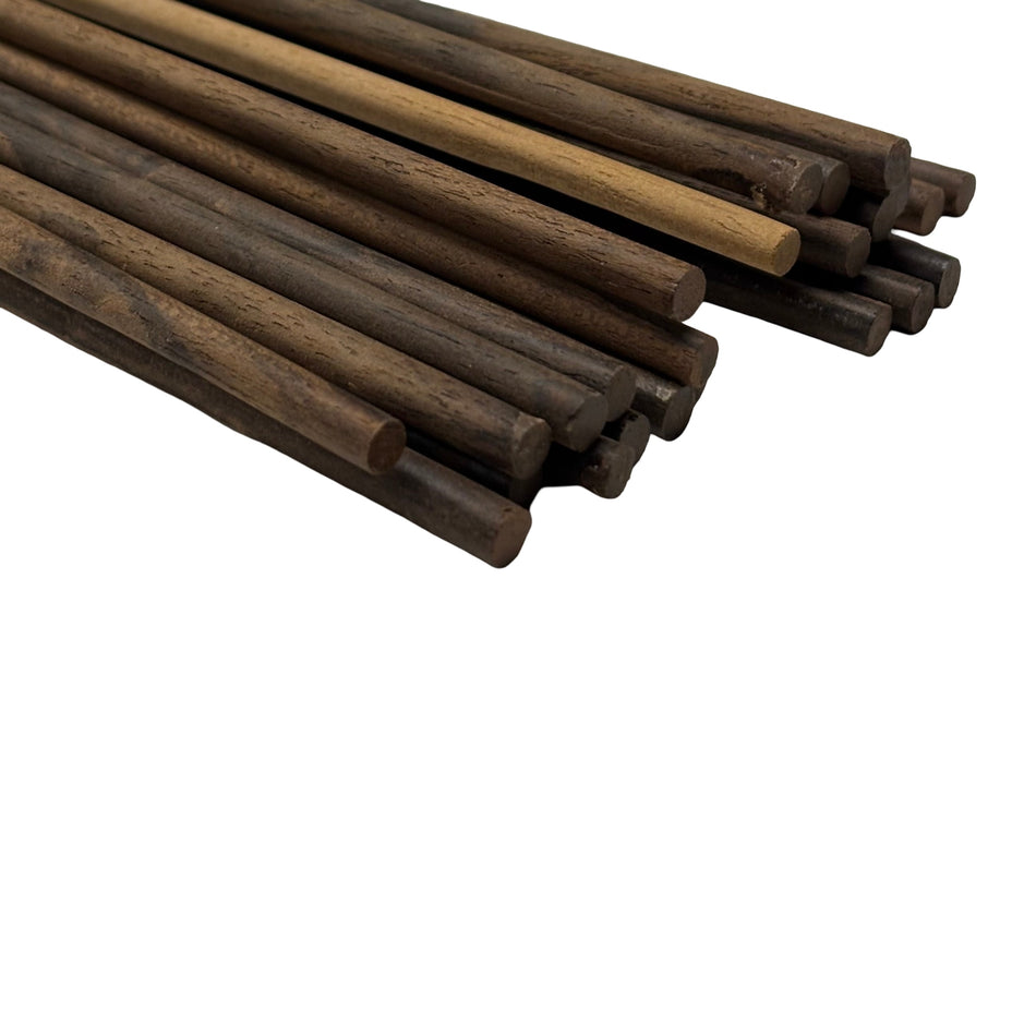 Ziricote Wooden Dowel Rods | Solid Hardwood Sticks for Crafting, DIY