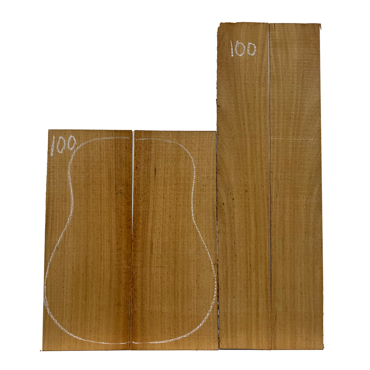 Acacia Dreadnought Guitar Back & Side Set #100 - Exotic Wood Zone - Buy online Across USA 