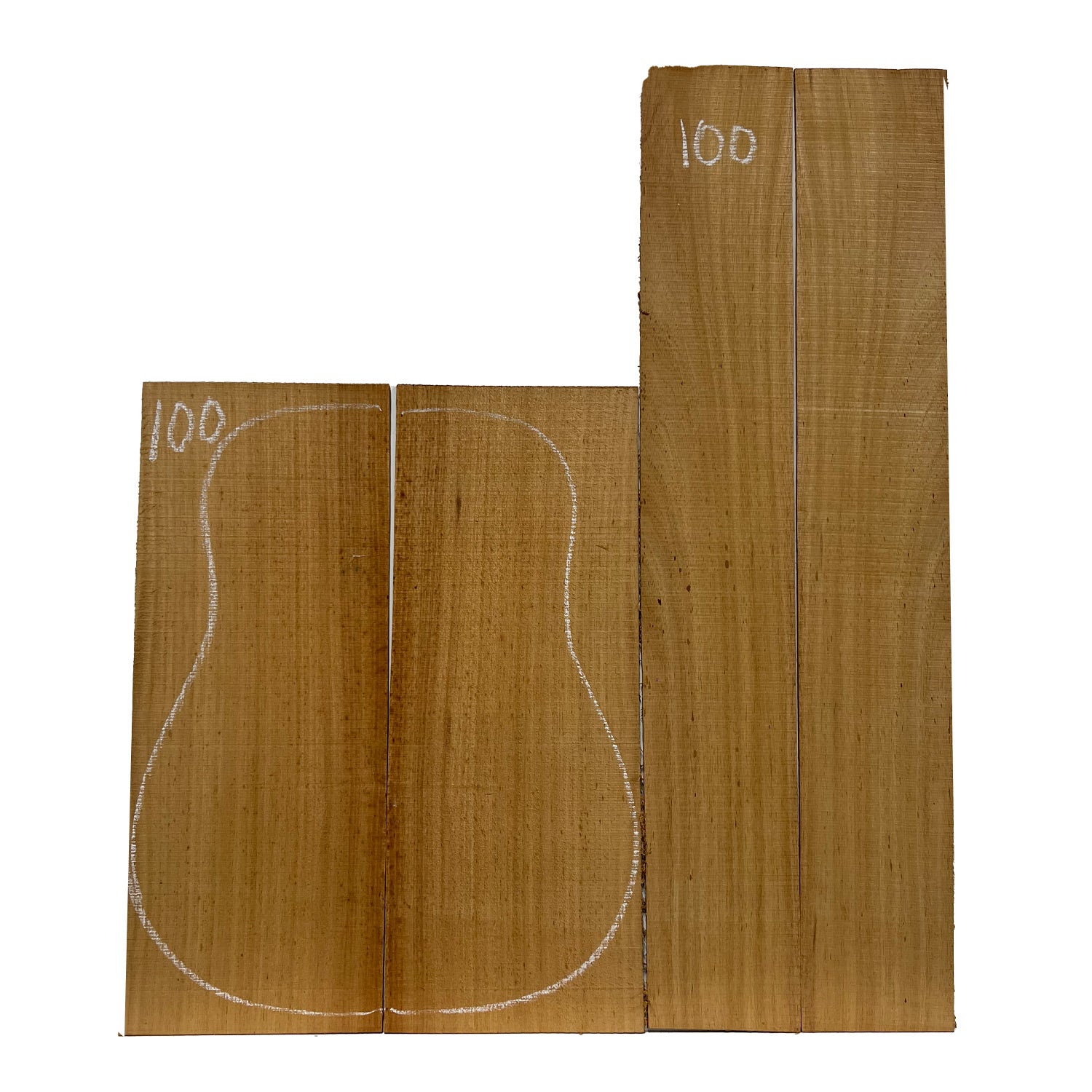 Acacia Dreadnought Guitar Back & Side Set #100 - Exotic Wood Zone - Buy online Across USA 