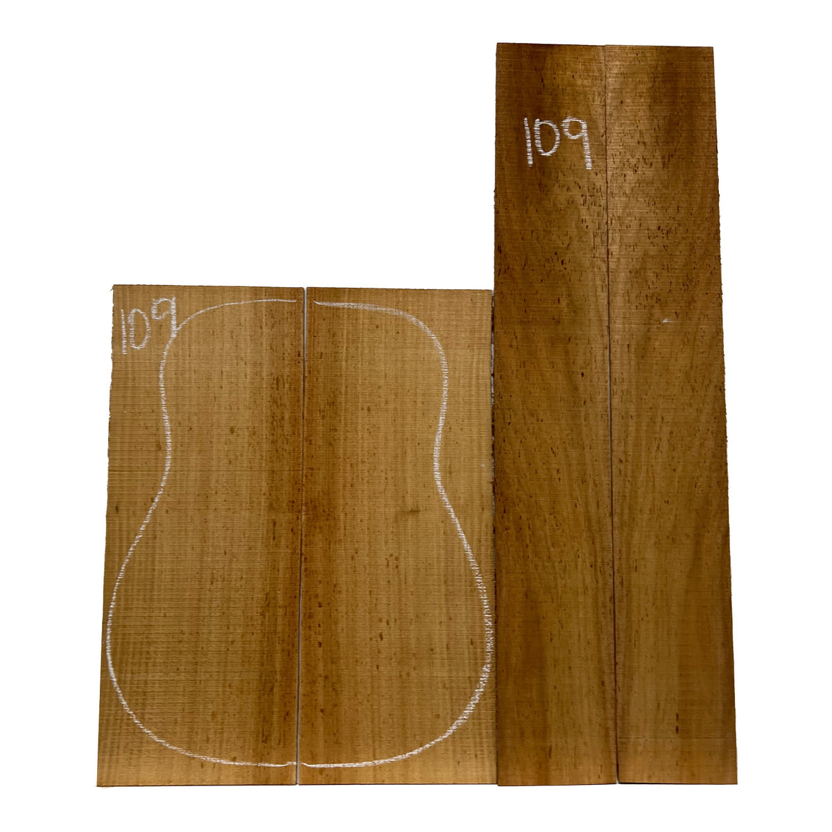 Acacia Dreadnought Guitar Back & Side Set #109 - Exotic Wood Zone - Buy online Across USA 