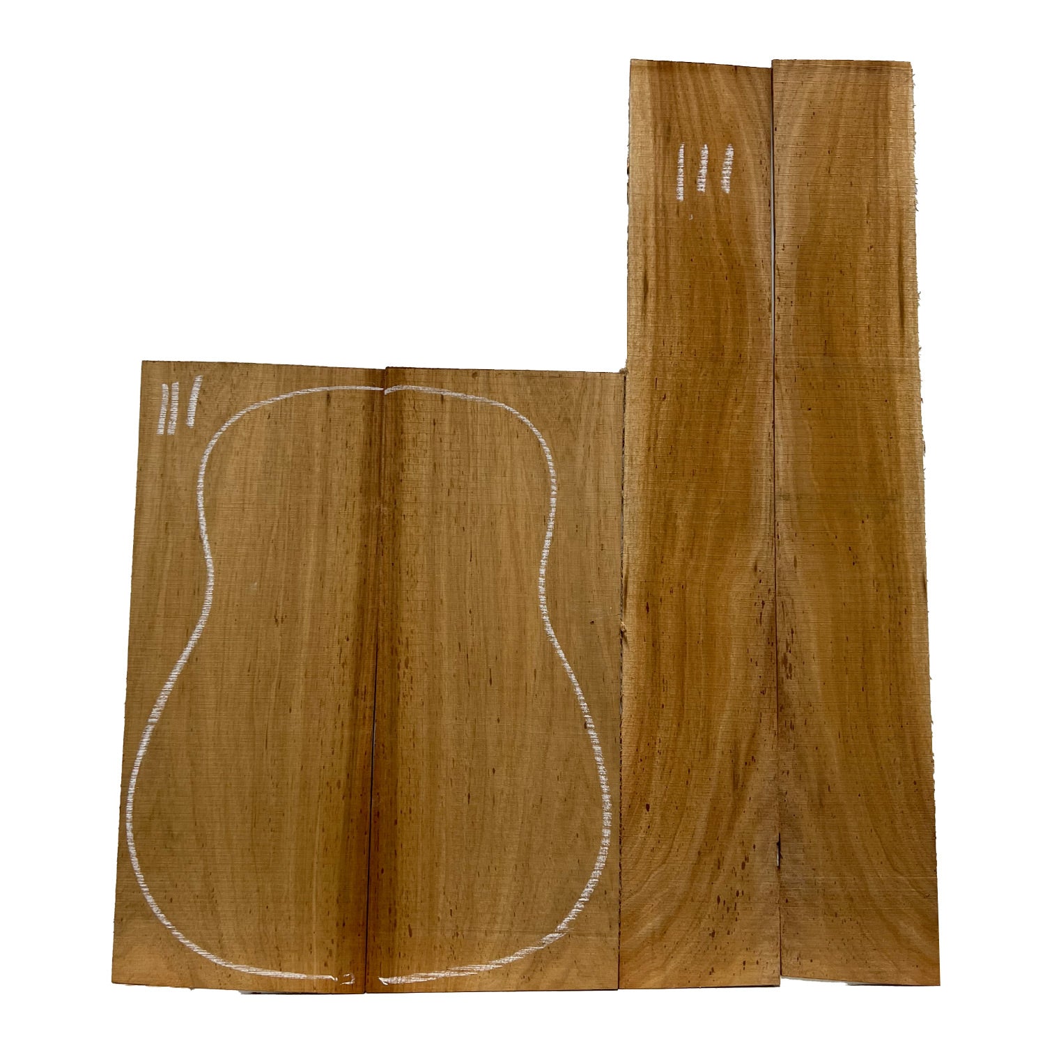 Acacia Dreadnought Guitar Back & Side Set #111 - Exotic Wood Zone - Buy online Across USA 