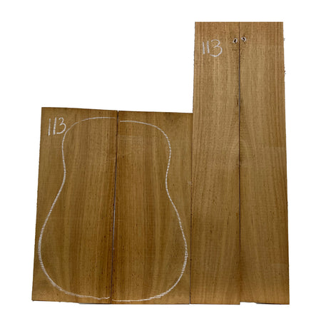 Acacia Dreadnought Guitar Back & Side Set #113 - Exotic Wood Zone - Buy online Across USA 