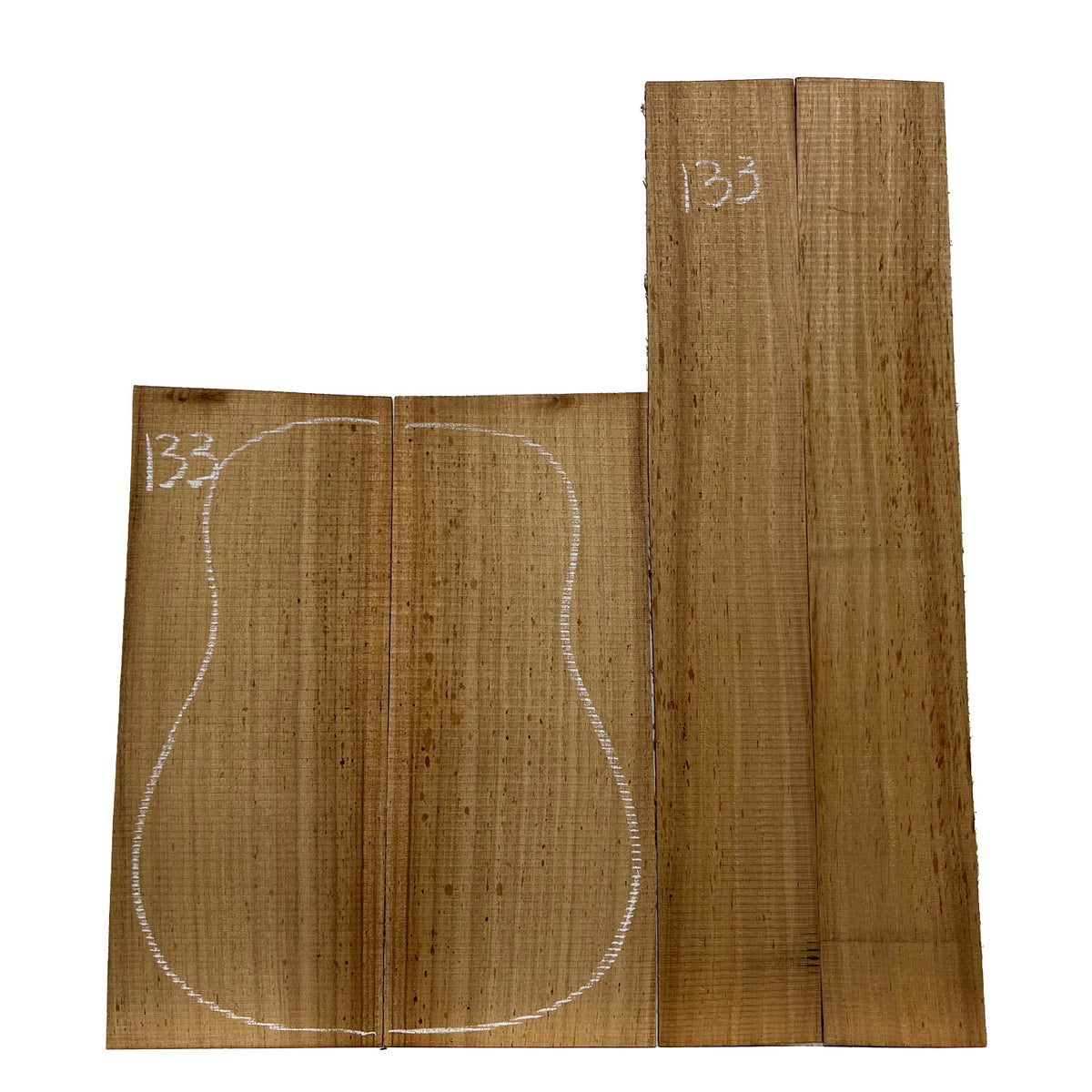 Acacia Classical Guitar Back & Side Set #133 - Exotic Wood Zone - Buy online Across USA 