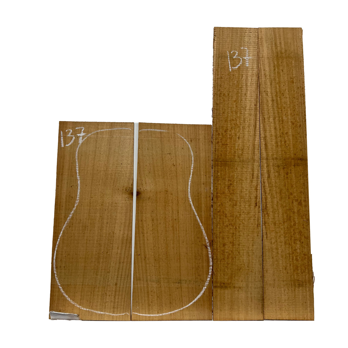 Acacia Classical Guitar Back & Side Set #137 - Exotic Wood Zone - Buy online Across USA 