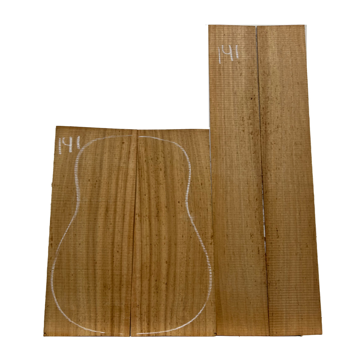 Acacia Classical Guitar Back & Side Set #141 - Exotic Wood Zone - Buy online Across USA 